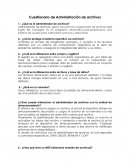 Cuestionario de Administración de archivos.