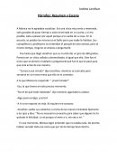 Ejemplos de parrafos: resumen y escena