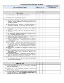 Control interno. Ejercicios para examen