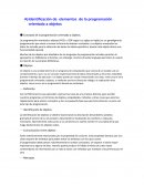 Que es la Identificación de elementos de la programación orientada a objetos