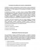 La Formulación de políticas de inversión y endeudamiento