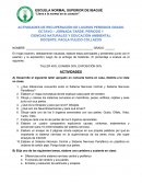 LAS ACTIVIDADES DE RECUPERACIÓN DE LOGROS PERDIDOS GRADO OCTAVO – JORNADA TARDE, PERIODO 1