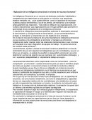 La Aplicación de la inteligencia emocional en el área de recursos humanos