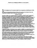 Resumen de La inteligencia artificial no es como la pintan