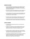 Que son las Observaciones y concluciones