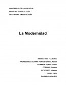 Que es La Modernidad y su introduccion