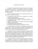 La planificación es un instrumento para la negociación, el trabajo y el control de una organización o entidad
