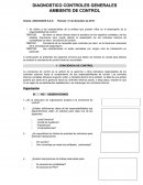 DIAGNOSTICO CONTROLES GENERALES AMBIENTE DE CONTROL