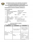 PLAN DE SESIÓN DEL PROCESO DE ENSEÑANZA- APRENDIZAJE