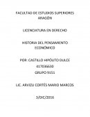 TEMA ACERCA DE LA HISTORIA DEL PENSAMIENTO ECONÓMICO