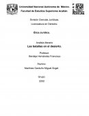 Análisis literario Las batallas en el desierto