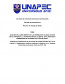 ANALISIS DEL CUMPLIMIENTO DE LAS NORMAS DE CALIDAD ISO 9001 EN EL CRITERIO 9.1.2 (SATISFACCIÓN DEL CLIENTE), EN EL INSITITUTO DOMINICANO DE AVIACIÓN CIVIL, AÑO 2016-2017