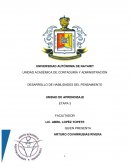 EL DESARROLLO DE HABILIDADES DEL PENSAMIENTO