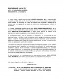 BIMEN SALUD S.A DE C.V ACTA DE ASAMBLEA GENERAL ORDINARIA DE ACCIONISTAS