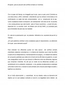 Un Ensayo de postconflicto en Colombia