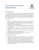 Herramienta para evaluar oportunidades