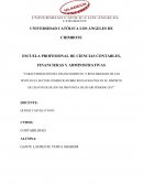 CARACTERIZACIÓN DEL FINANCIAMIENTO, Y RENTABILIDAD DE LAS MYPE EN EL SECTOR COMERCIO RUBRO RESTAURANTES EN EL DISTRITO DE CHAVIN DE HUANTAR PROVINCIA DE HUARI PERIODO 2017