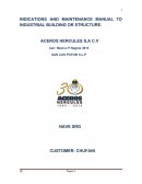 El Manual de indicaciones y mantenimiento