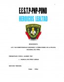 LEY 1148 COMPETENCIAS FUNCIONES Y ATRIBUCIONES DE LA POLICIA NACIONAL DEL PERU