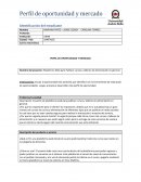 Perfil de oportunidad y mercado Identificación del estudiante