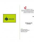 Los Proceso de internacionalización de Argos