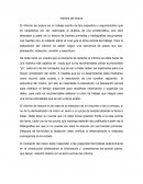 Un pequeño Informe de lectura