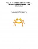 TALLER DE INTEGRACIÓN EN TORNO A LOS PROBLEMAS DE LA PRÁCTICA EDUCATIVA