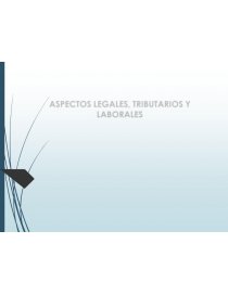 INTRODUCCIÓN AL DERECHO. ASPECTOS LEGALES, TRIBUTARIOS Y LABORALES. Página 1