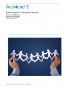 Actividad. Administración del capital humano