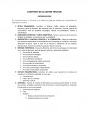 AUDITORIA EN EL SECTOR PRIVADO Y SU INTRODUCCIÓN