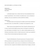 REFLEXIÓN SOBRE LA ACTIVIDAD LECTORA PROBLEMAS AUTOR Y MÉTODO