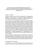 EFECTIVIDAD DE LOS MICROORGANISMOS EFICIENTES EN LOS PROCESOS DE DESCOMPOSICIÓN DE RESIDUOS DOMÉSTICOS, EN FABRICACIÓN DE ABONOS Y EN AGUAS RESIDUALES EN EL MUNICIPIO DE MIRANDA CAUCA