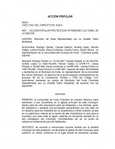 Acción popular proteccion patrimonio cultural de la nacion