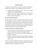 Propiedad intelectual Se relaciona con las creaciones de la mente: invenciones, obras literarias y artísticas