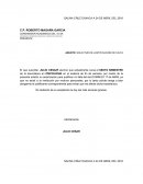 SOLICITUD DE JUSTIFICACION DE FALTA