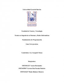 Cátedra de Fundamentos de Programación. Página 1