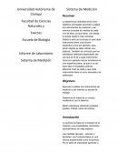 Informe de Laboratorio. Sistema de Medición