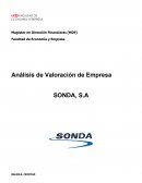 Análisis de Valoración de Empresa SONDA, S.A