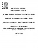 ASPECTOS HISTORICOS FUNDAMENTALES DEL DERECHO SOCIAL Y DEL TRABAJO.
