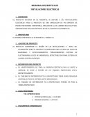 EL PROYECTO MATERIA DE LA PRESENTE, SE REFIERE A LAS INSTALACIONES ELECTRICAS PARA EL PROYECTO DE UNA AMPLIACION