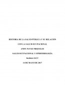 HISTORIA DE LA SALUD PÚBLICA Y SU RELACIÓN CON LA SALUD OCUPACIONAL