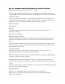 NIA 265 COMUNICACION DE DEFICIENCIAS DE CONTROL INTERNO ¿DE QUE SE ENCARGA ESTA NORMA Y EN QUE CONSISTE?