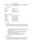 Proforma de plan de tabajo escolar