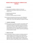 MODELO PARA LA GESTIÓN DEL CAMBIO EN UNA EMPRESA