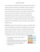 TEMA DE LA PIEL Y EL TACTO