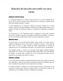 La Relación del derecho mercantil con otras ramas