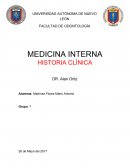 MEDICINA INTERNA HISTORIA CLÍNICA