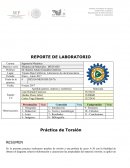 Reporte de laboratorio Mecánica de Materiales