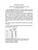 INGENIERÍA ECONÓMICA Laboratorio para entregar antes del examen 2º parcial en noviembre 8 de 2016