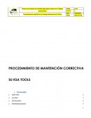 PROCEDIMIENTO DE MANTENCIÓN CORRECTIVA SU KSA TOOLS